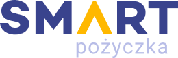 Smart Pożyczka logo - fioletowy napis smart z żółtą literą A i liliowym napisem pożyczka