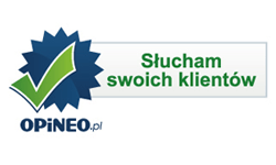 logo opineo z napisem słucham swoich klientów